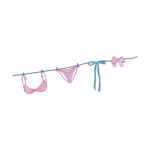 Summer Vibes, Bikini Embroidery Design, Summer Embroidery File, Beach File, Download 4 Sizes