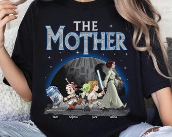 Camiseta personalizada Galaxy The Mother, camiseta personalizada para mamá con nombre infantil, regalo para el Día de la Madre, camiseta de Super Mamá, regalo para mamá, abuela.