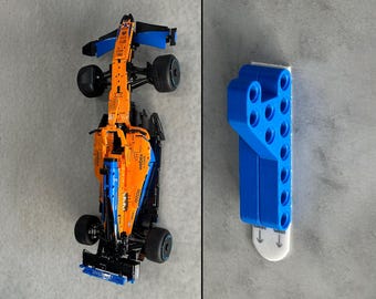 LEGO Technic McLaren F1 42141 muurbevestiging | Commandostrookdisplay zonder boren | Verticale oriëntatie in technische stijl: