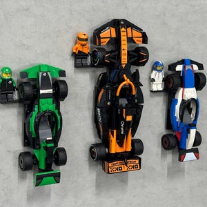 LEGO® Speed Champions Car Wall Mount – 6-Stud or 10-Stud Display, No-Screw Command Strip Mount
