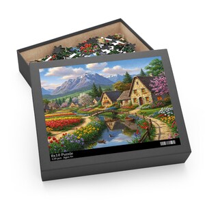 Scenic Landscape Puzzle, Colorful 120/252/500-Piece Jigsaw, Relaxing Home Activity, Perfect Gift for Nature Lovers, Family Fun Game