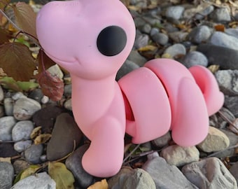 Brontosaurio rosa grande PERSONALIZABLE / ¡9 pulgadas de alto y 11 pulgadas de largo!