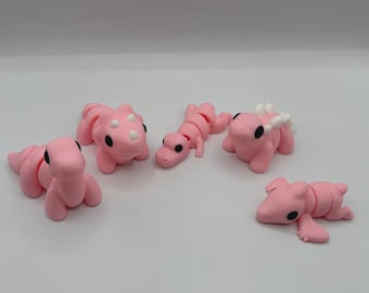 ¡PERSONALIZABLE! ¡Dinosaurios medianos y coloridos!