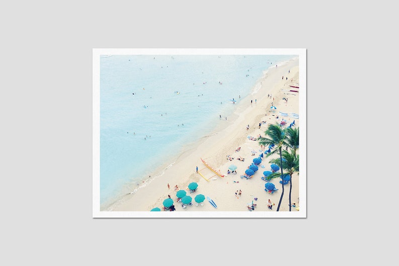 Hello, Waikiki Beach 8x10 Digital Art Print image 2