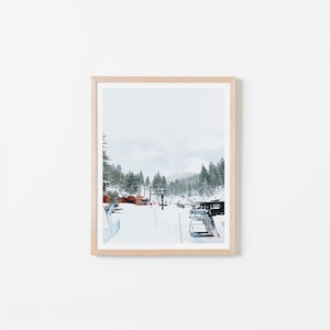 Ski Day, Lake Tahoe — 8&quot;x10&quot; Digital Art Print