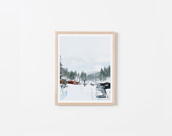 Ski Day, Lake Tahoe — 8"x10" Digital Art Print