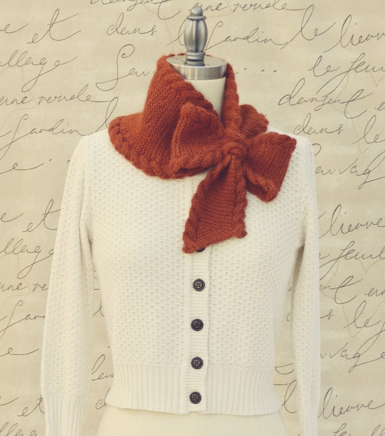 Download Bow Tie Ascot PDF Knitting Pattern Instant Download ...