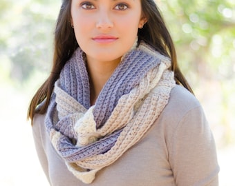 Crochet Challah Infinity Scarf PDF Crochet Pattern Instant Download (ENGLISH ONLY)