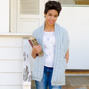Hugs & Cables Wrap PDF Knitting Pattern Instant Download (ENGLISH ONLY)