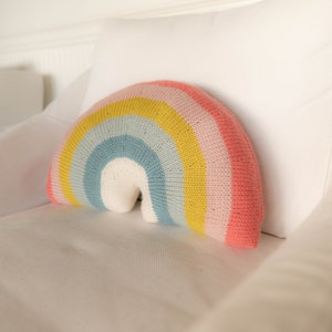 KNITTING PATTERN Over-the-Rainbow Pillow image 5