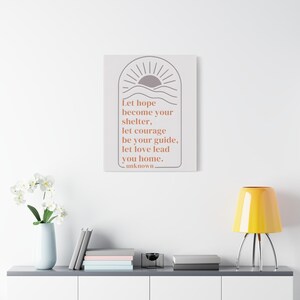 Inspirational Hope & Courage Canvas Art: Motivational Home Decor