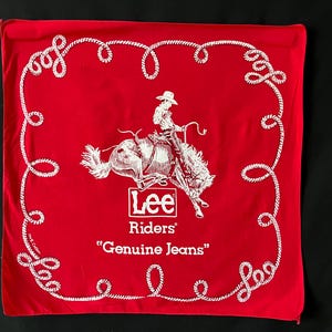 小物 Lee 50s cowboy bandanna 1950s Lee Cowboy Bandana Vintage Cowboy Graphic USA Workwear