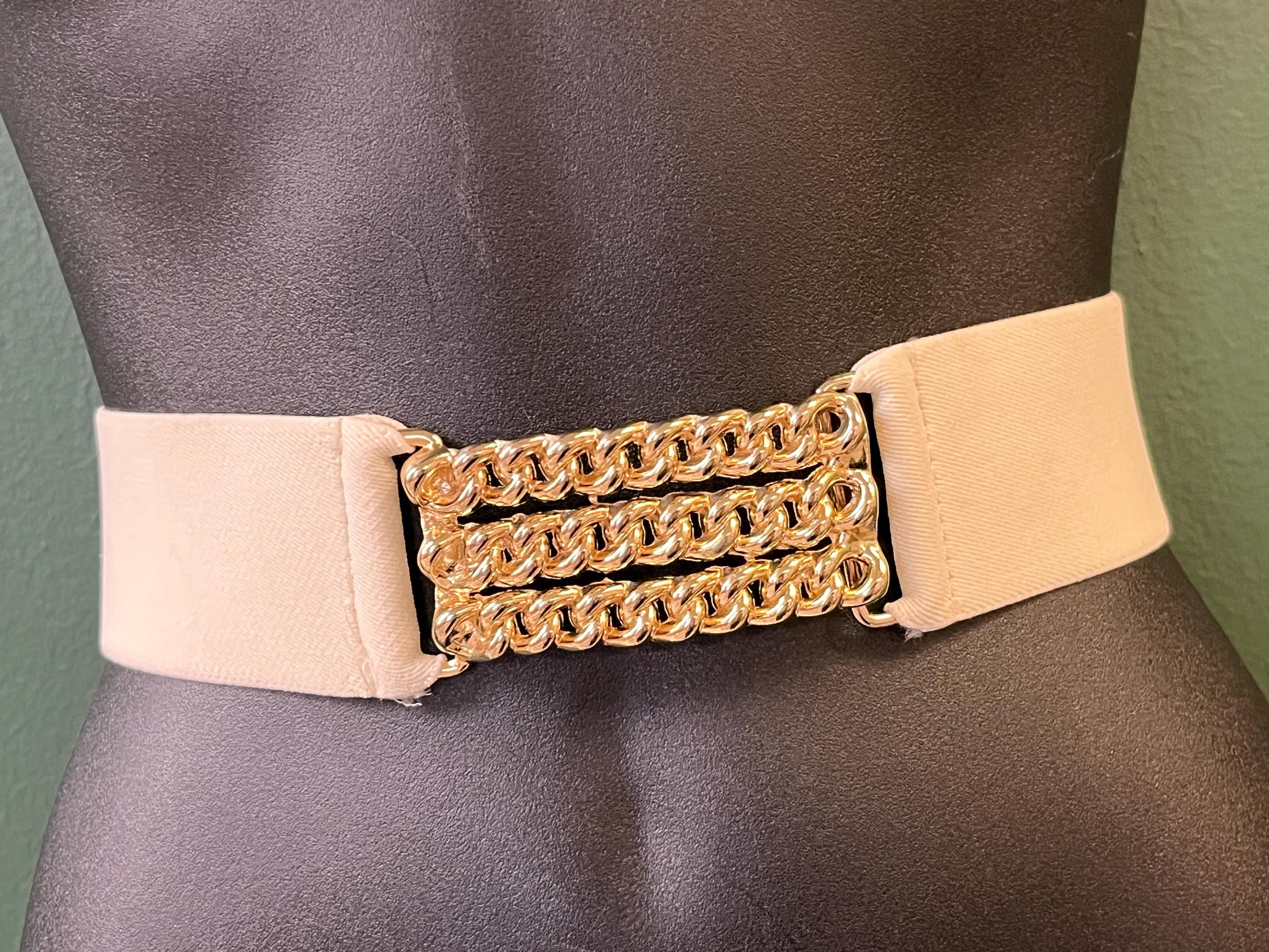 Y2K Lace Corset Belt Cream Leather Lace Up Wide Elastic Waist Statement Romantic Cream Corset Belt - Etsy main image 2
