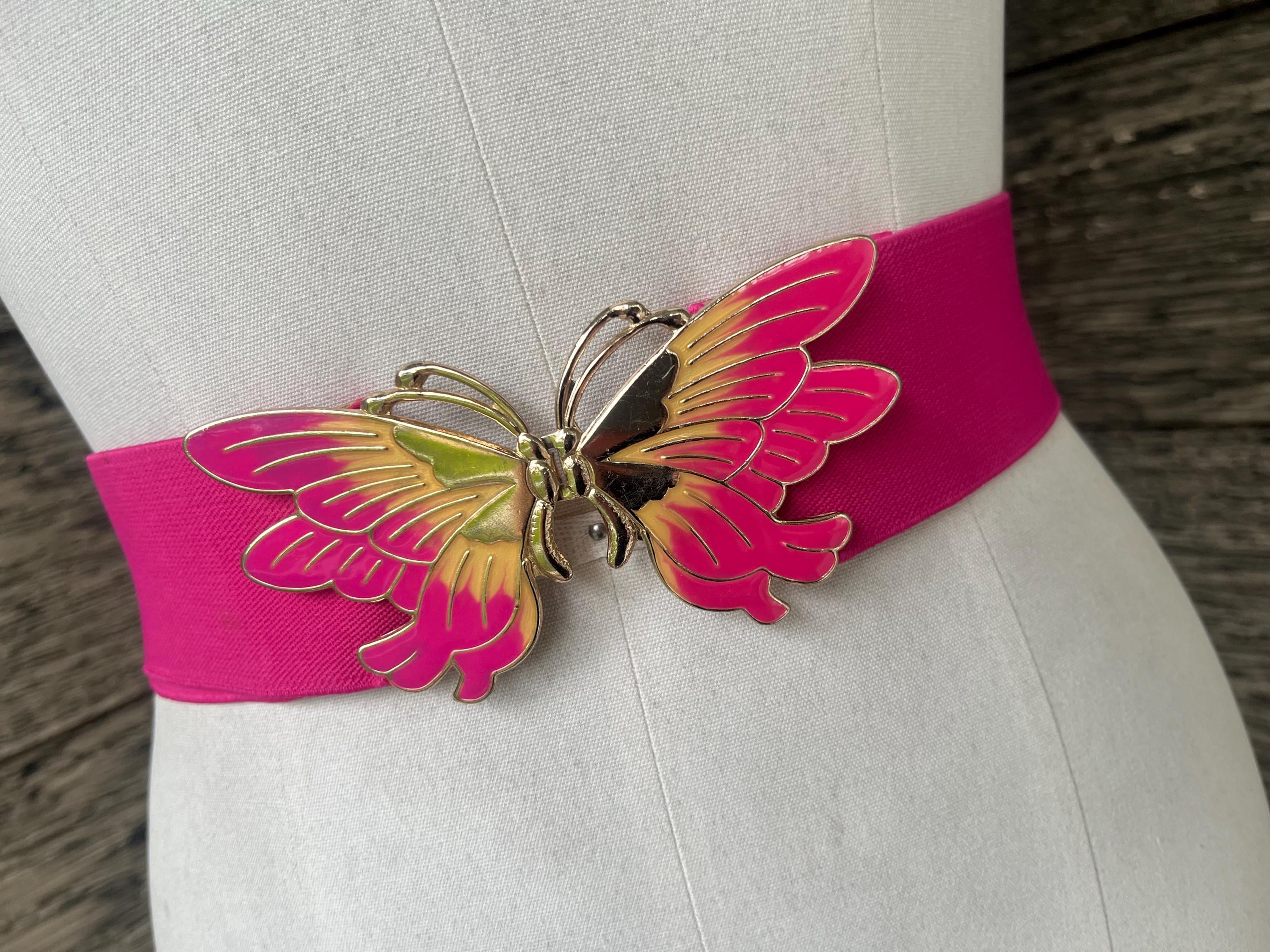 Pink Butterfly Belt - Etsy