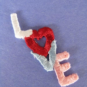 Vintage LOVE Patch 1970s Hippie Jacket Applique Trim - Etsy