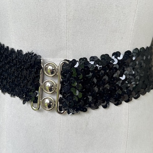 black glitter belt for dress Milageto Rhinestone Belt Bling for Women for Jeans Dress Western Cowgirl Sequin Belt Black, Women's, Size: One size