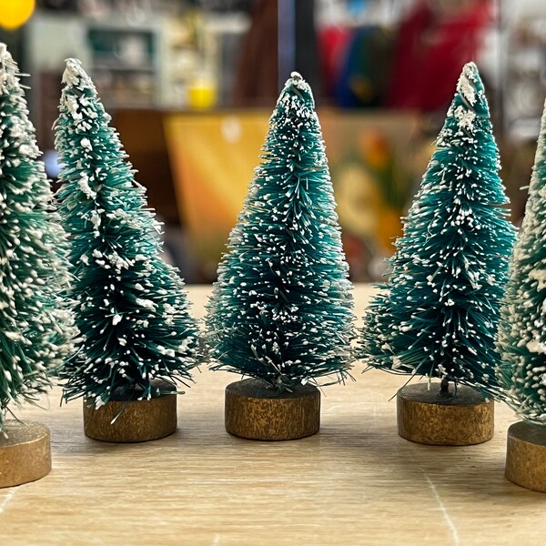 Gold Bottle Brush Christmas Tree Etsy