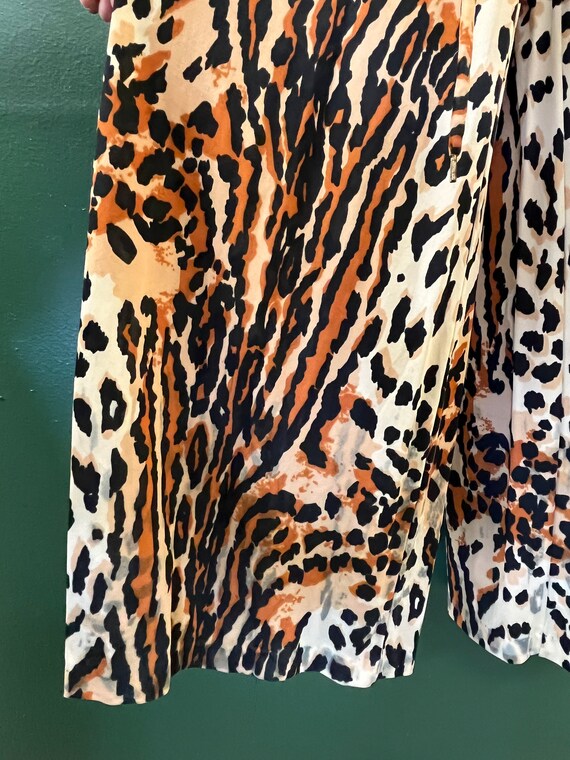 vintage leopard catsuit 1960s nylon big cat jumpsuit … - Gem