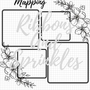 Bibelvers Mapping Guide**Blumen**Blumen**Bible Journaling**Christian** Digitale Datei**Drucken**