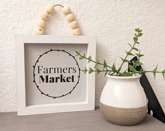 Farmers Market Decal / Decal / Farmhouse Decal / Farmhouse Decor / Farmhouse Sign / DIY Sign / Wall Decal