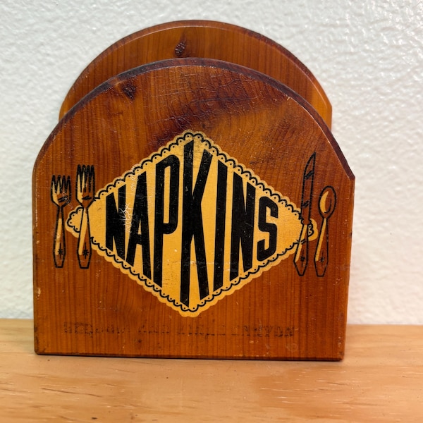 Vintage mcm napkin holder