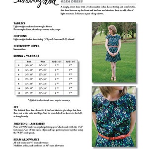 Glea Dress PDF Sewing Pattern Women's Apparel image 5