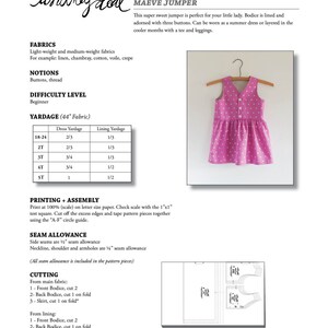 Maeve Jumper PDF Sewing Pattern Girls Apparel image 5