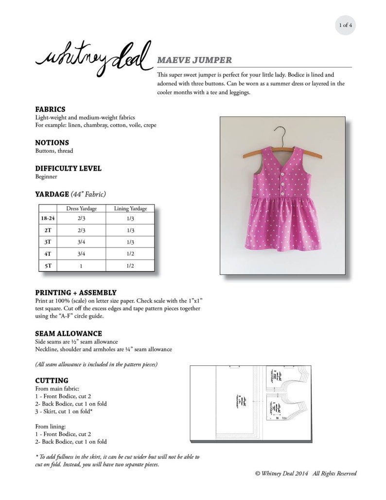 Maeve Jumper PDF Sewing Pattern Girls Apparel image 5