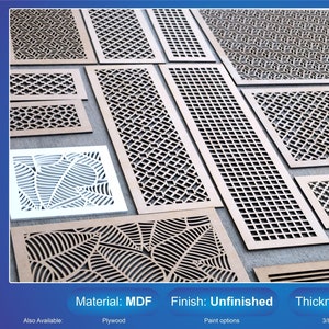 Custom 1/4 Vent cover, Register, Air Return Cover