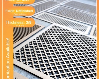 Custom 3/8 Vent cover, wall and ceiling Registers, Air Return Cover