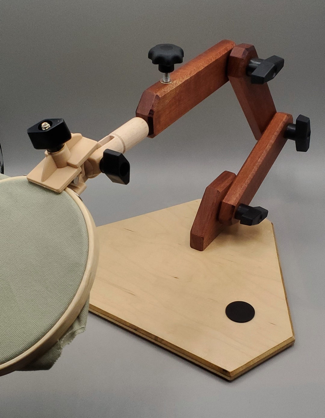 Hand Embroidery Hoop Stand Handmade Adjustable Hoop Holder Etsy