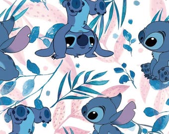 Gestikte stof Blue Koala-stof Lilo & Stitch-stof Cartoon katoenstof anime-stof op maat gesneden