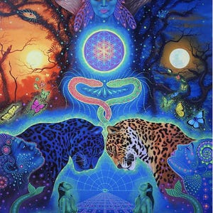 Armonia y Conexion Glicee Canvas Print
