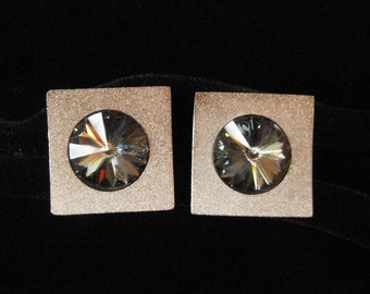 Vintage Rivoli Cuff Links, Modern and Bold