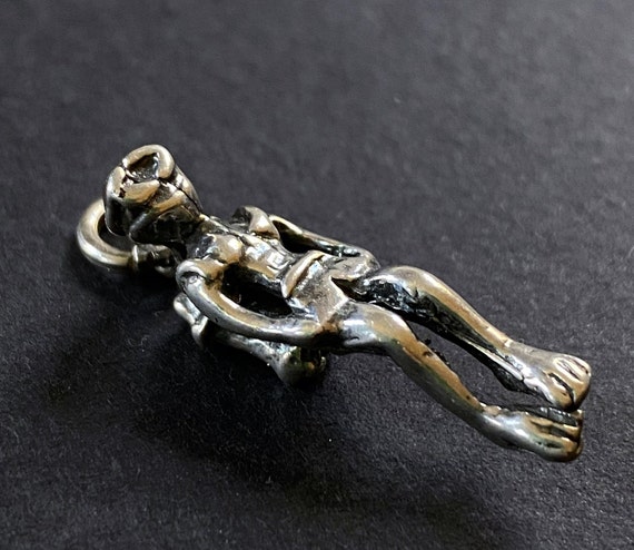 Sterling Silver Diver Charm - image 1