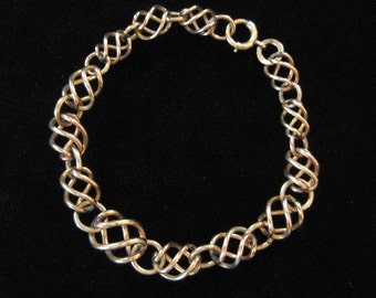 Gold Filled Cage Link Bracelet, Binder Brothers