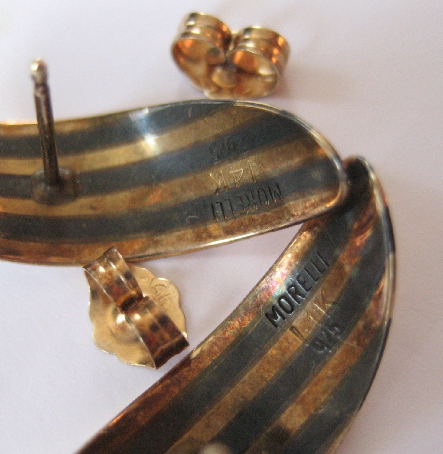 Paul Morelli 14K Sterling Silver Earrings Etsy