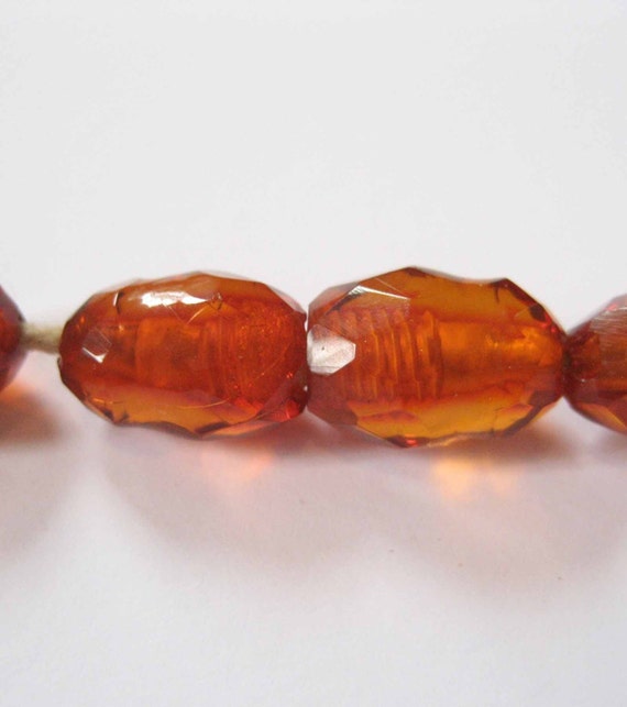 Prystal Vintage Bakelite Necklace, Faceted Prystal Bakelite B… - Gem