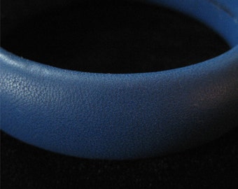 1980's Blue Leather Bangle, Australia