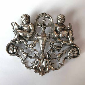 Antique Guglielmo Cini Sterling Silver Cherub Brooch | Etsy