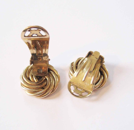 Binder Brothers Gold Filled Wire Knot Earrings - image 4