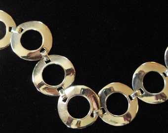 Sterling Silver Circles Bracelet