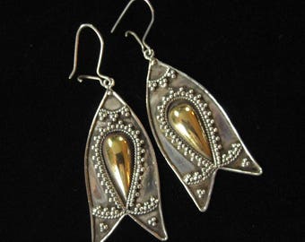 Vintage Bali Sterling Earrings