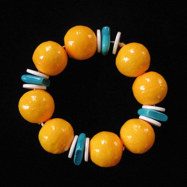 Paper Mache Beads Etsy