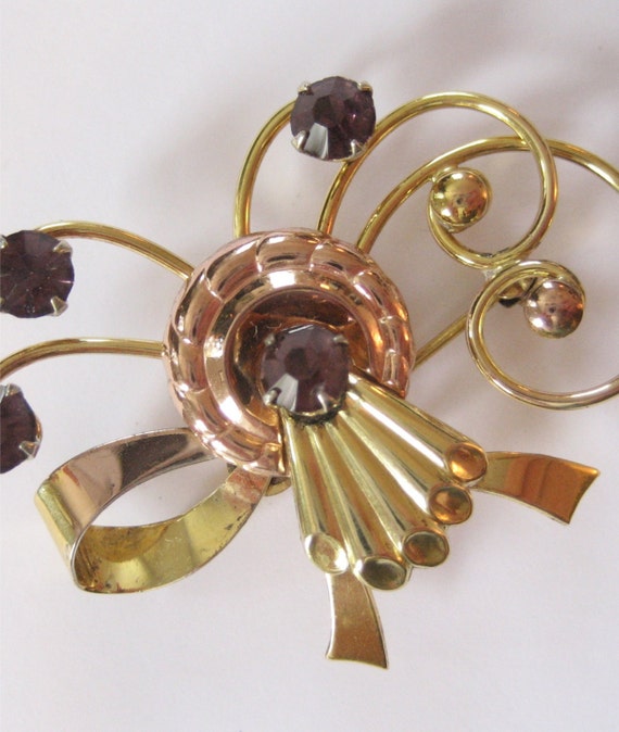 Harry Iskin Gold Filled Pendant/Brooch, 1940's - image 3