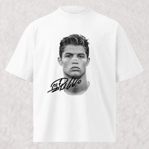 CR7 Ronaldo T-Shirt Portugal Football Tee, Vintage Soccer Graphic Shirt, Streetwear Oversize Tee, Fan Gift, Cristiano Style