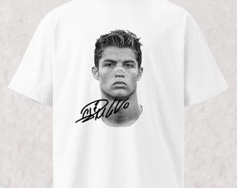 CR7 Ronalo T-Shirt Portugal Fußball-T-Shirt, Vintage Fußball-Grafik-Hemd, Streetwear Oversize T-Shirt, Fan Geschenk, Cristiano Stil
