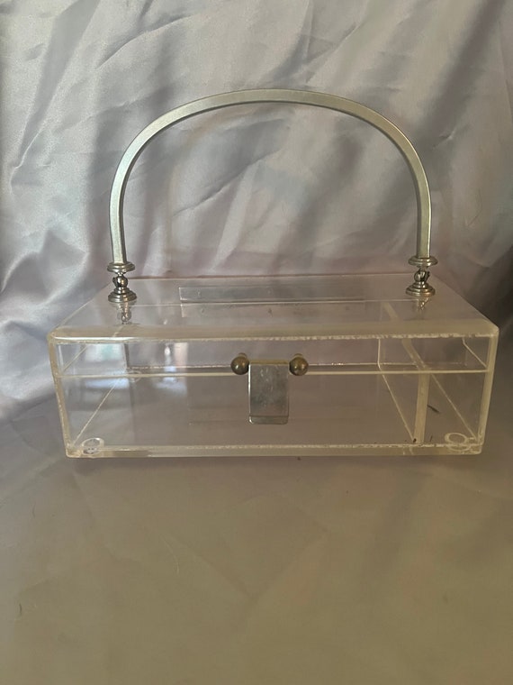 1950’s Llewelyn clear box handbag