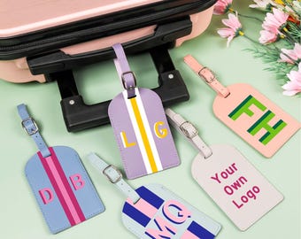 Étiquette à bagage personnalisée, étiquette-cadeau monogramme ombre, cadeau de demoiselle d'honneur, cadeaux de mariage, voyage entre filles, cadeau de voyage, accessoires de voyage