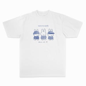 Wave to Earth x Miffy T-Shirt, Welle zur Erde x Miffy T-Shirt, w2e Shirt, Miffy T-Shirt, Welle zur Erde T-Shirt, Unisex T-Shirt, Welle zur Erde Konzert